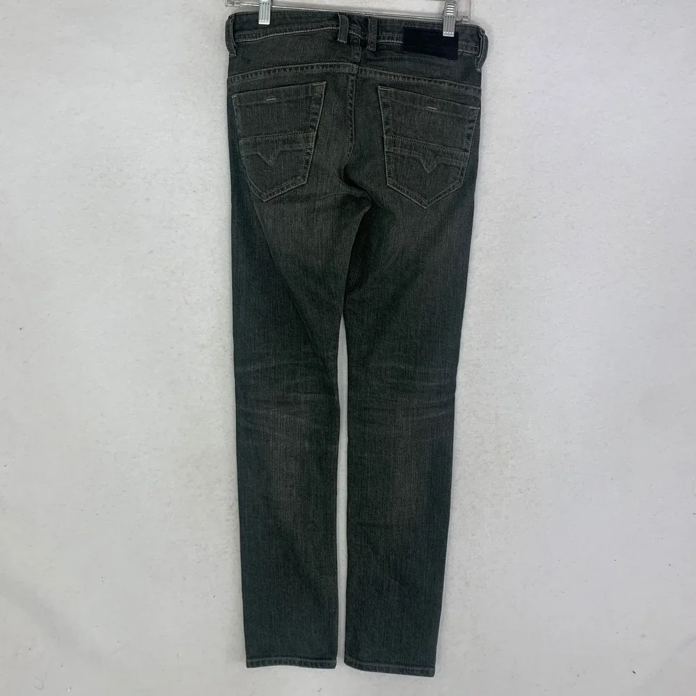 Diesel Thommer-SP Jeans Mens 27x30 Dark Gray Excellent Slim Skinny Stretch 0890E